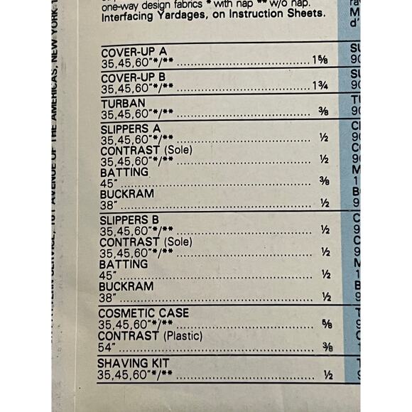 Butterick 4587 Pattern bathroom essentials towel wrap shave kit  slippers - Picture 5 of 7